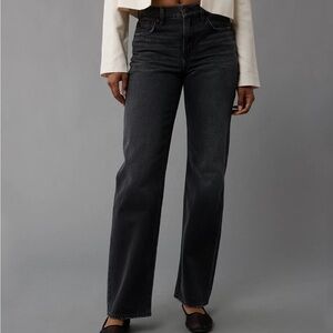 American Eagle Outfitters Women's Black Magic Strigid High-Waisted Jeans